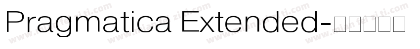 Pragmatica Extended字体转换